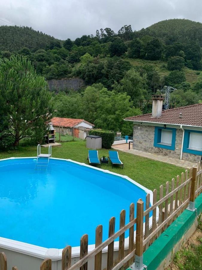 La Casa Azul, Un Oasis De Calma, Vistas Impresionantes Con Piscina, Saltador, Barbacoa Y Acceso Al Rio Ason *